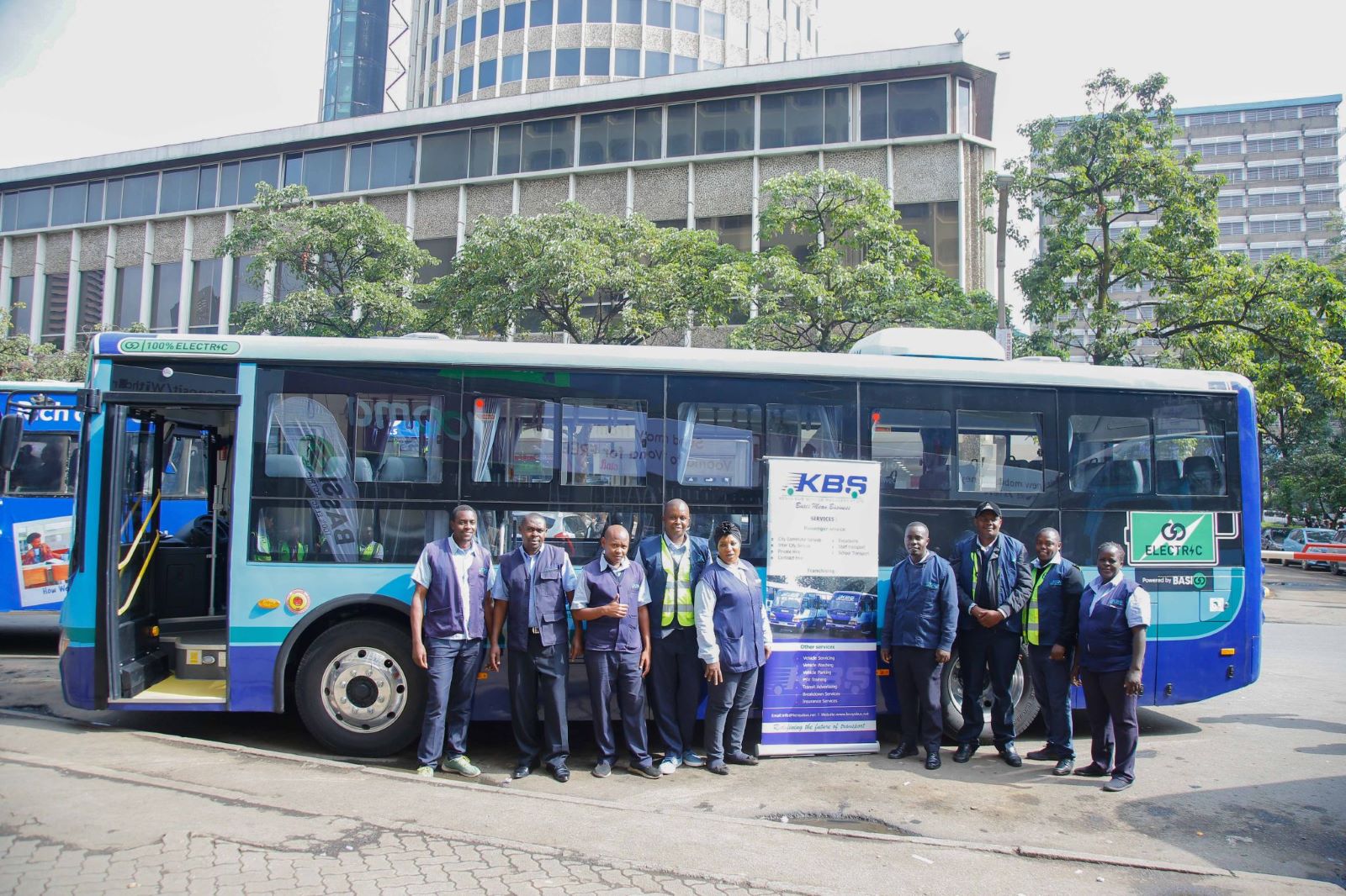 the first kenya bus service electric bus by basigo