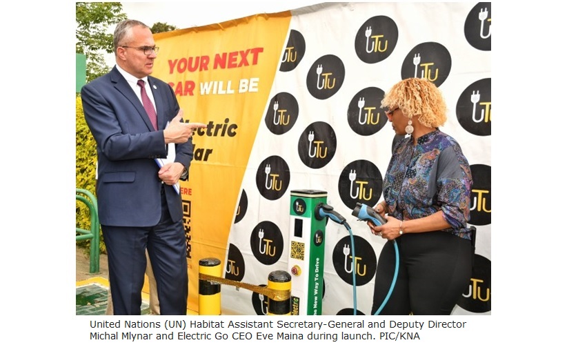unveiling ceremony of the first ever naivasha electric car charging station