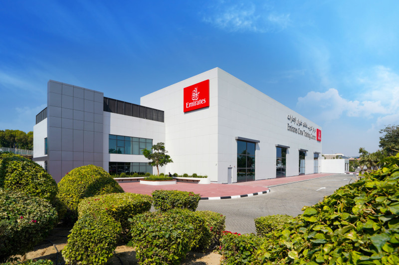 new emirates crew training centre in dubai as seen from outside